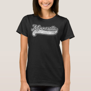 Minnesota Retro Baseball Style Vintage Men Women T-Shirt