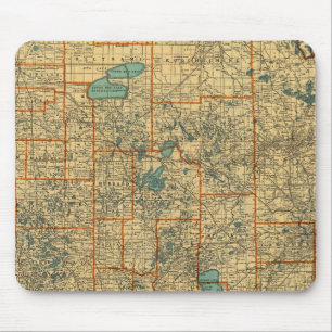 Minnesota road map mouse mat