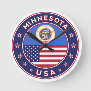 Minnesota Round Clock