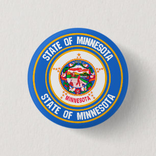 Minnesota Round Emblem 3 Cm Round Badge