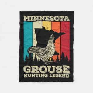 Minnesota Ruffed Grouse Quote For A Ruffed Grouse Fleece Blanket
