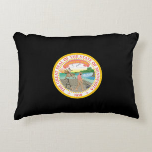 Minnesota seal, American state seal Decorative Cushion