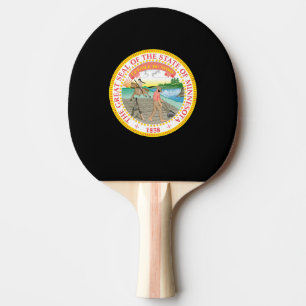 Minnesota seal, American state seal Ping Pong Paddle