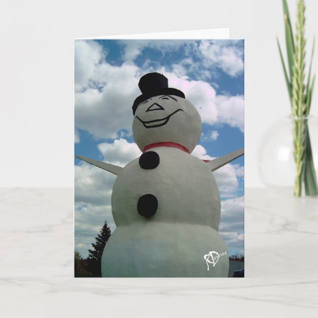 Minnesota Snowman Holiday Card (Front)