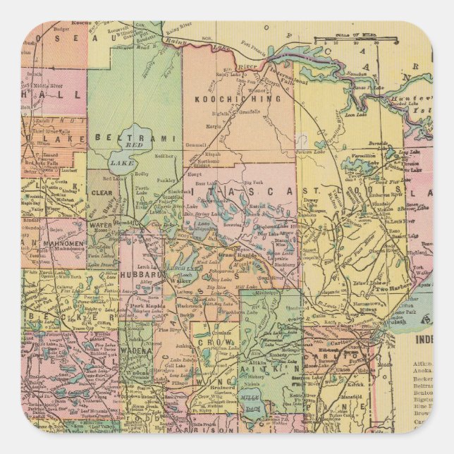 Minnesota Square Sticker (Front)