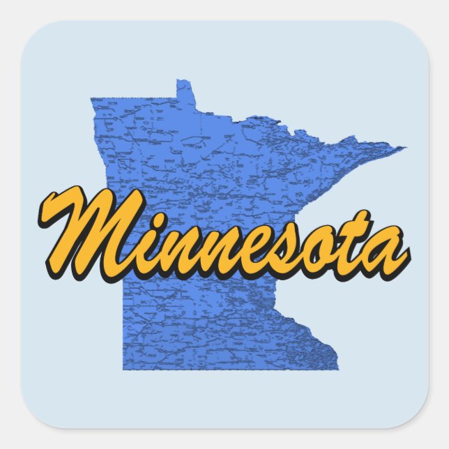 Minnesota Square Sticker (Front)