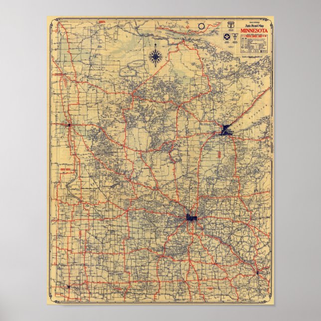 Minnesota standard map poster (Front)