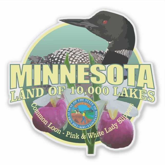 Minnesota State Bird & Flower (Front)