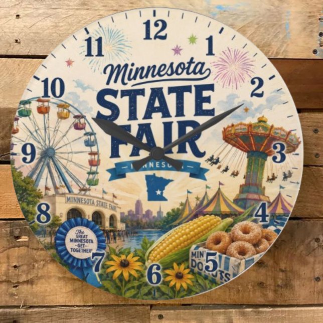 Minnesota State Fair Festival Summer Carnival  Large Clock (Creator Uploaded)