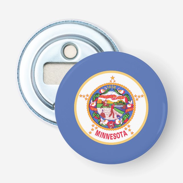 Minnesota State Flag Bottle Opener (Front)