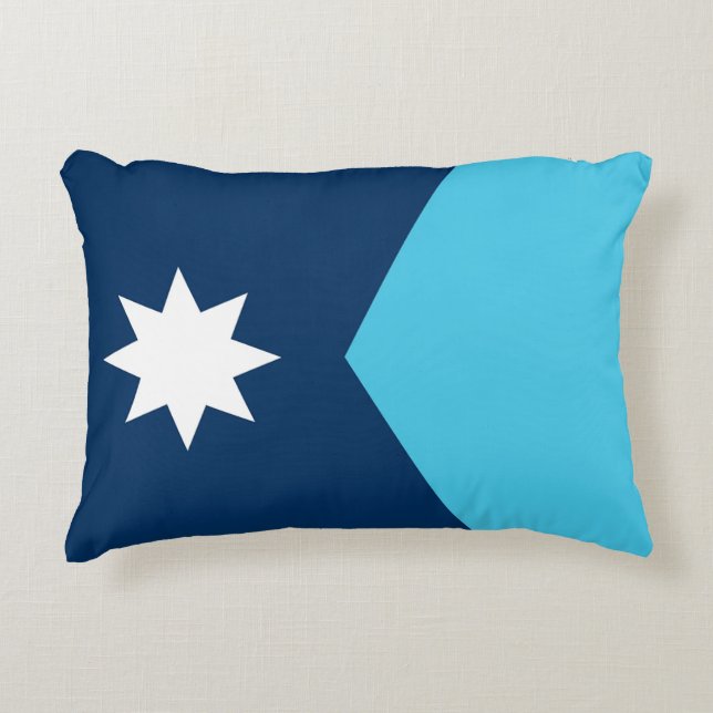 Minnesota State Flag Decorative Cushion (Front)