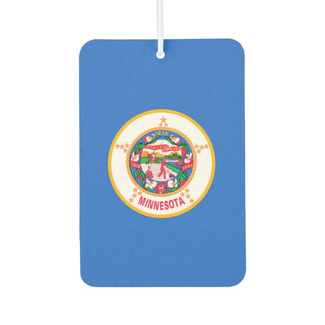 Minnesota State Flag Design Car Air Freshener (Front)