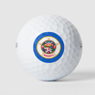 Minnesota State Flag Design Golf Balls