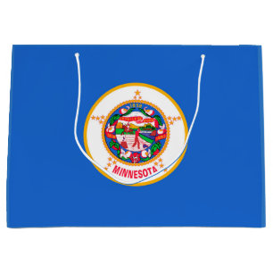 Minnesota State Flag Design Large Gift Bag