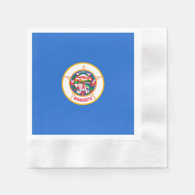 Minnesota State Flag Design Napkin (Front)