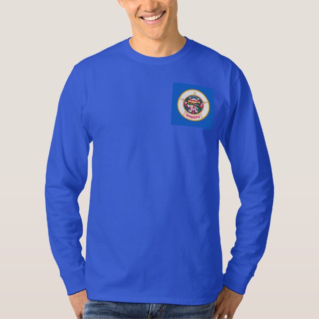 Minnesota State Flag Design T-Shirt (Front)