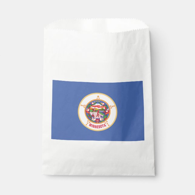 Minnesota State Flag Favour Bags (Front)