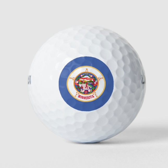 Minnesota State Flag Golf Balls (Front)