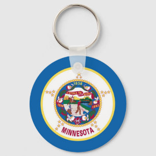 Minnesota State Flag Key Ring