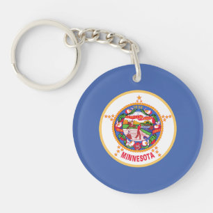Minnesota State Flag Key Ring