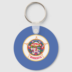 Minnesota State Flag Key Ring