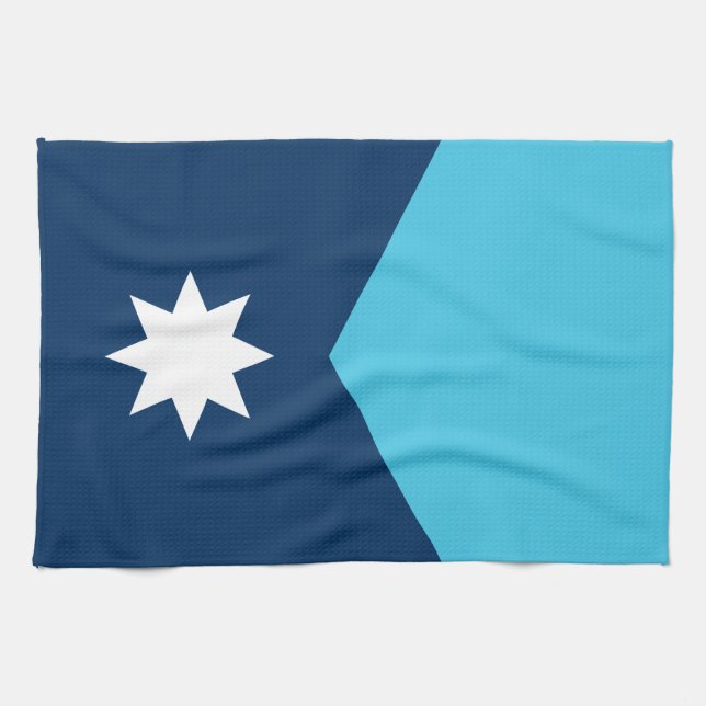 Minnesota State Flag Kitchen Towel (Horizontal)