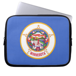 Minnesota State Flag Laptop Sleeve