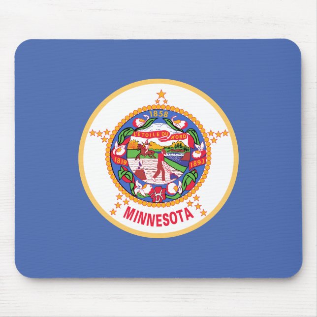 Minnesota State Flag Mouse Mat (Front)