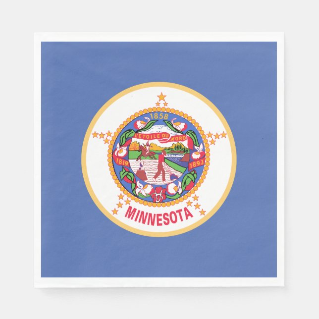 Minnesota State Flag Napkin (Front)