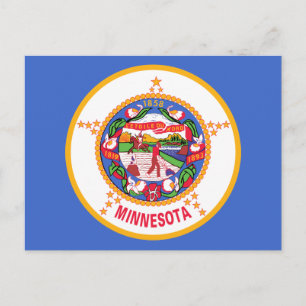 Minnesota State Flag Postcard