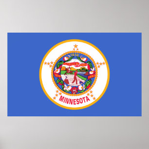 Minnesota State flag Poster
