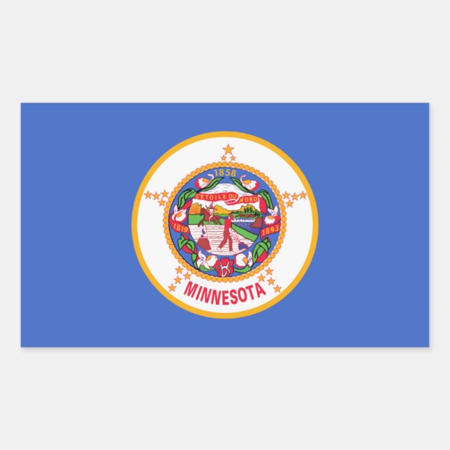 Minnesota State Flag Sticker (Front)