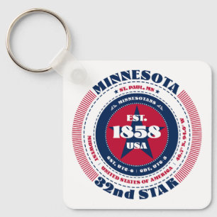 Minnesota State Keychain