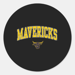 Minnesota State Mavericks Arch Over Classic Round Sticker