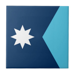 Minnesota state new flag symbol USA America Tile