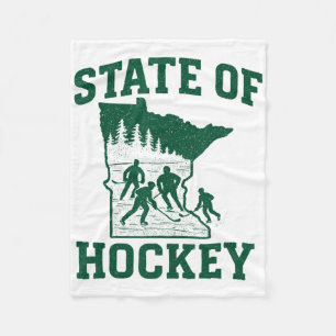 Minnesota - State Of Hockey _1 Fleece Blanket