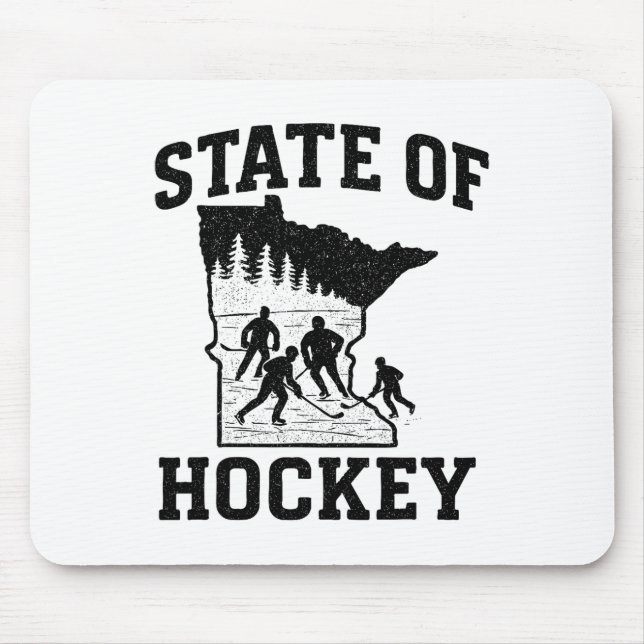 Minnesota - State Of Hockey (1)  Mouse Mat (Front)