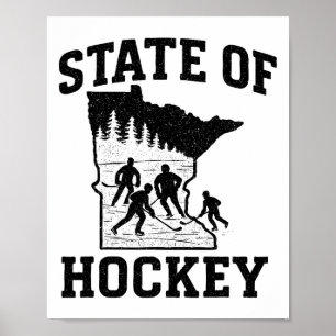 Minnesota - State Of Hockey Poster