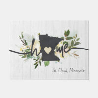 Minnesota State Personalised Your Home City Rustic