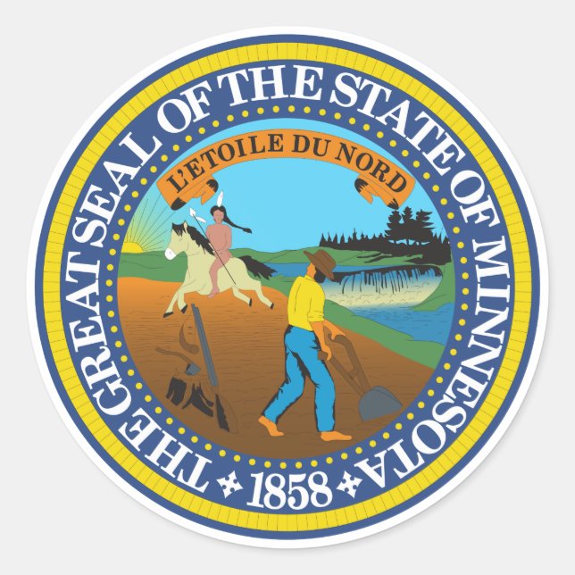 Minnesota State Seal Emblem  (Front)