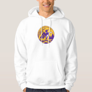 Minnesota State Seal in Viking Colours Hoodie