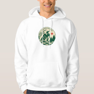 Minnesota State Seal in Wild Colours Hoodie