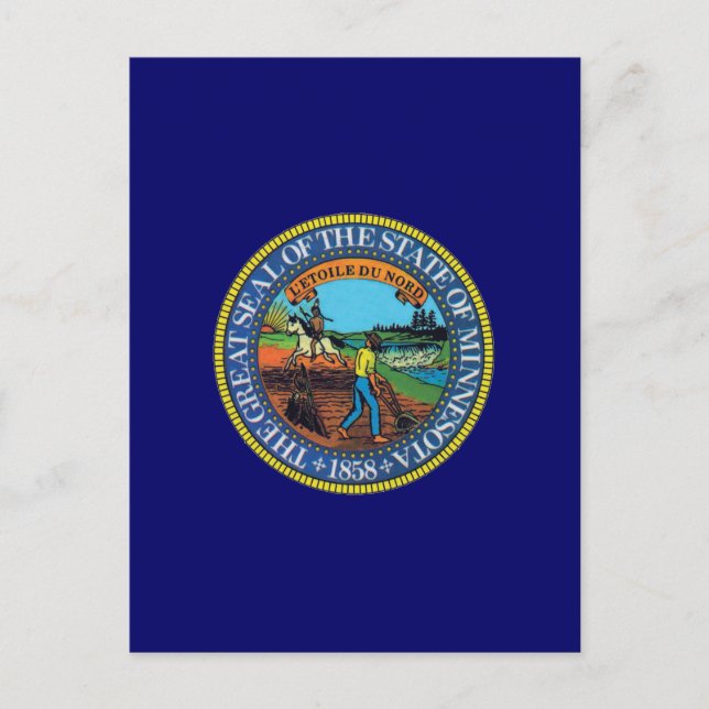Minnesota State Seal Postcard (Front)