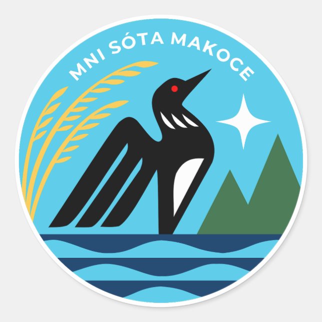 Minnesota State Seal Stickers (Front)