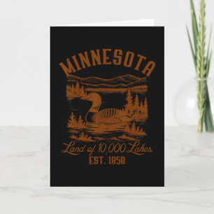 Minnesota State Travel Minnesota Common Loon Souve Card