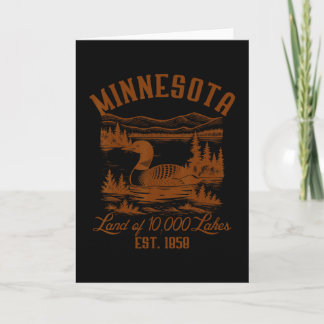 Minnesota State Travel Minnesota Common Loon Souve Card