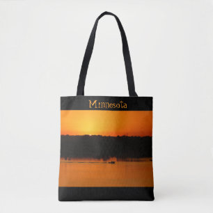 Minnesota Sunset-LadybSlipper Tote Bag