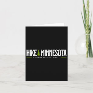 Minnesota Superior National Forest Hike Tree Retro Card