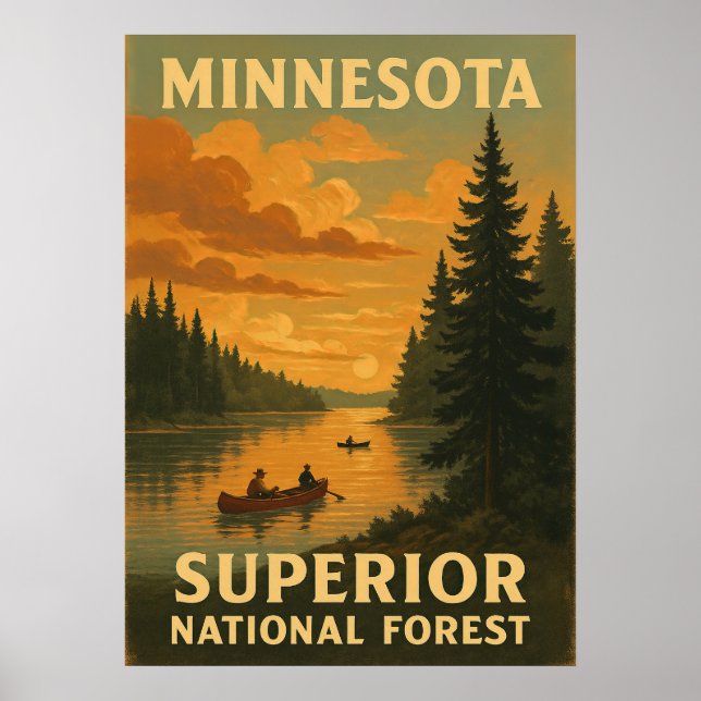 Minnesota Superior National Forest V02 Poster (Front)