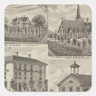 Minnesota Surroundings Square Sticker